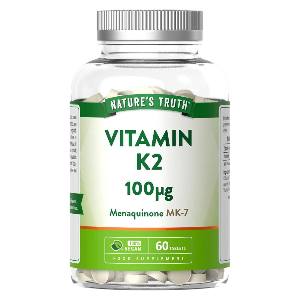 Vitamin K2 100ug 60 Tablets - Greenlands Health Store