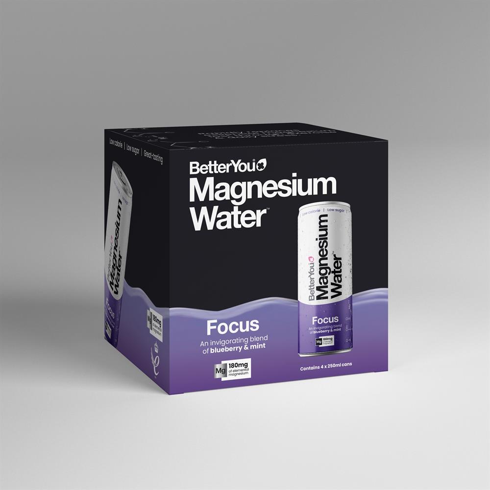 BetterYou Magnesium Water Focus 4pk - Greenlands Health Store