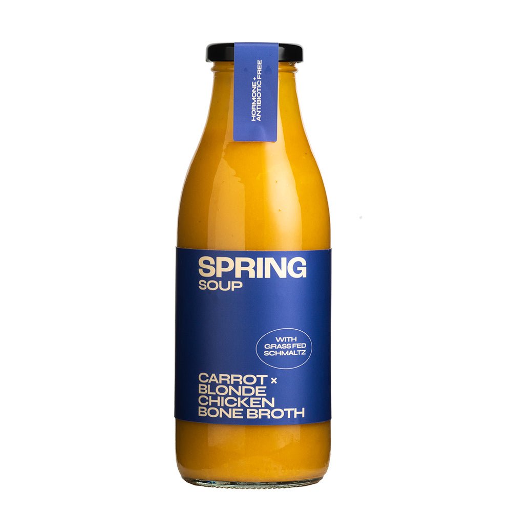 Caramelised Carrot & Chicken Bone Broth Soup 500g - Greenlands Health Store