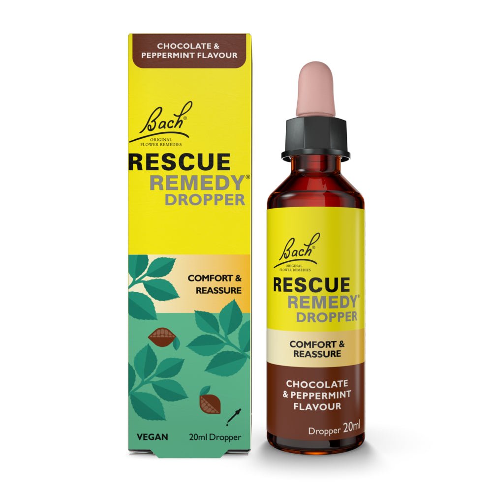 Rescue Chocolate & Peppermint Dropper 20ml - Greenlands Health Store
