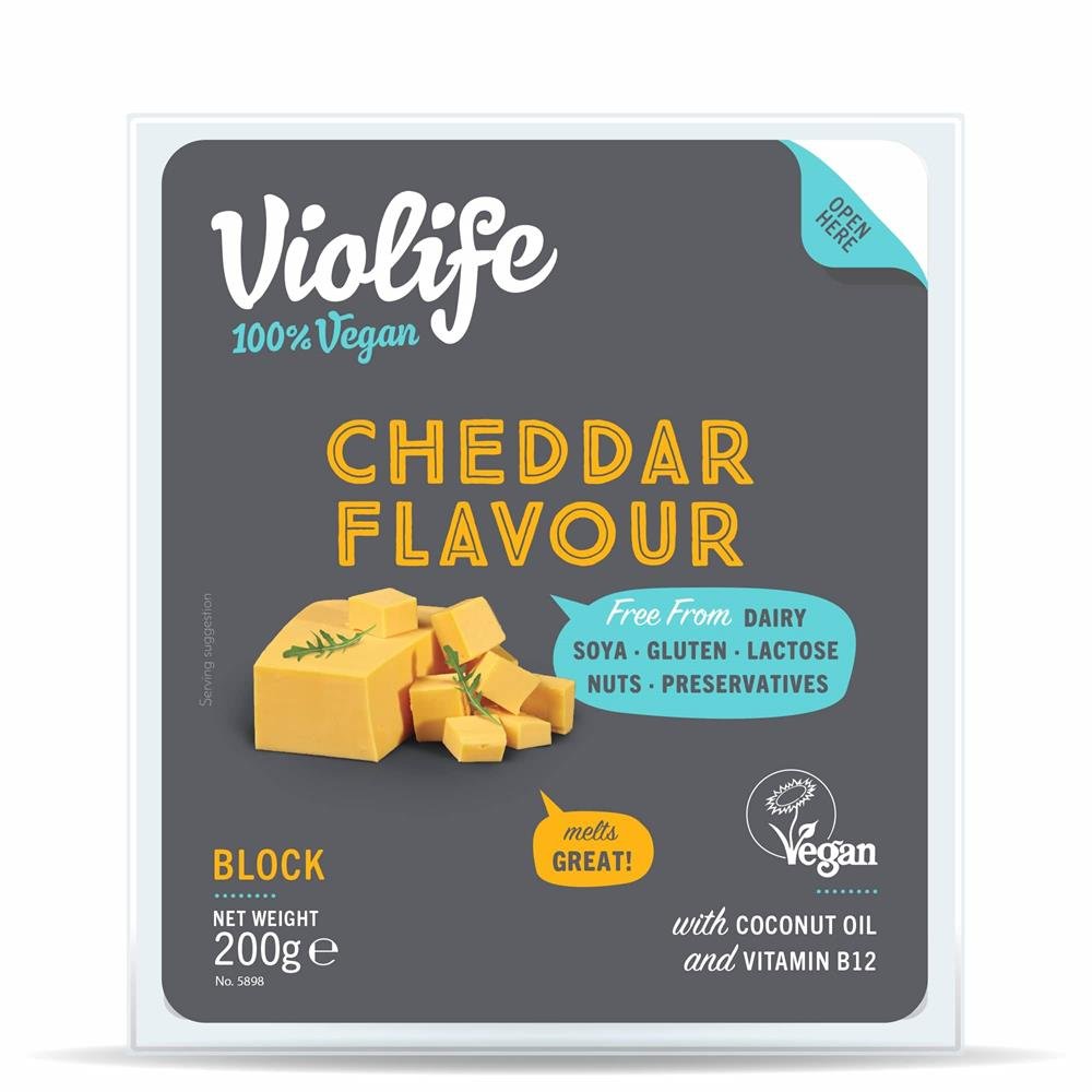 Violife Block Cheddar Flavour 200g - Greenlands Health Store
