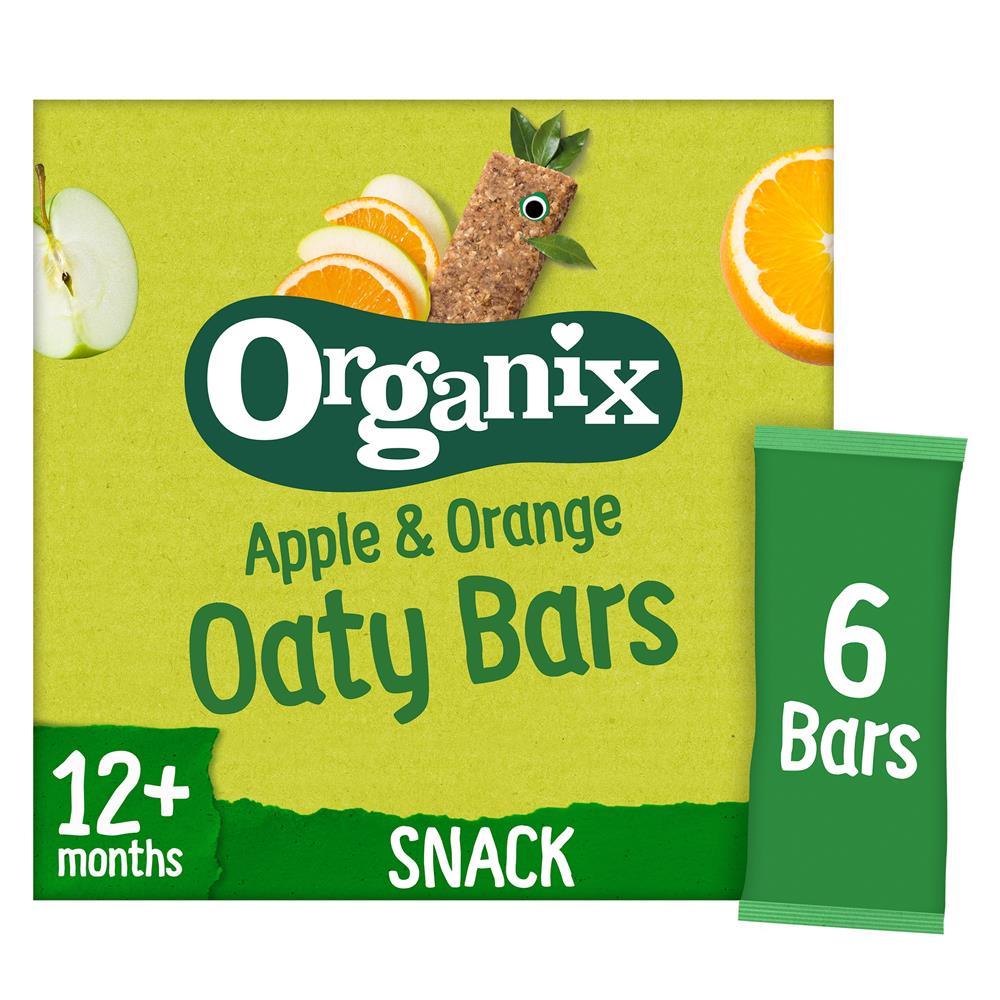 Apple & Orange Organic Soft Oat Snack Bars Multipack (6x23g) - Greenlands Health Store