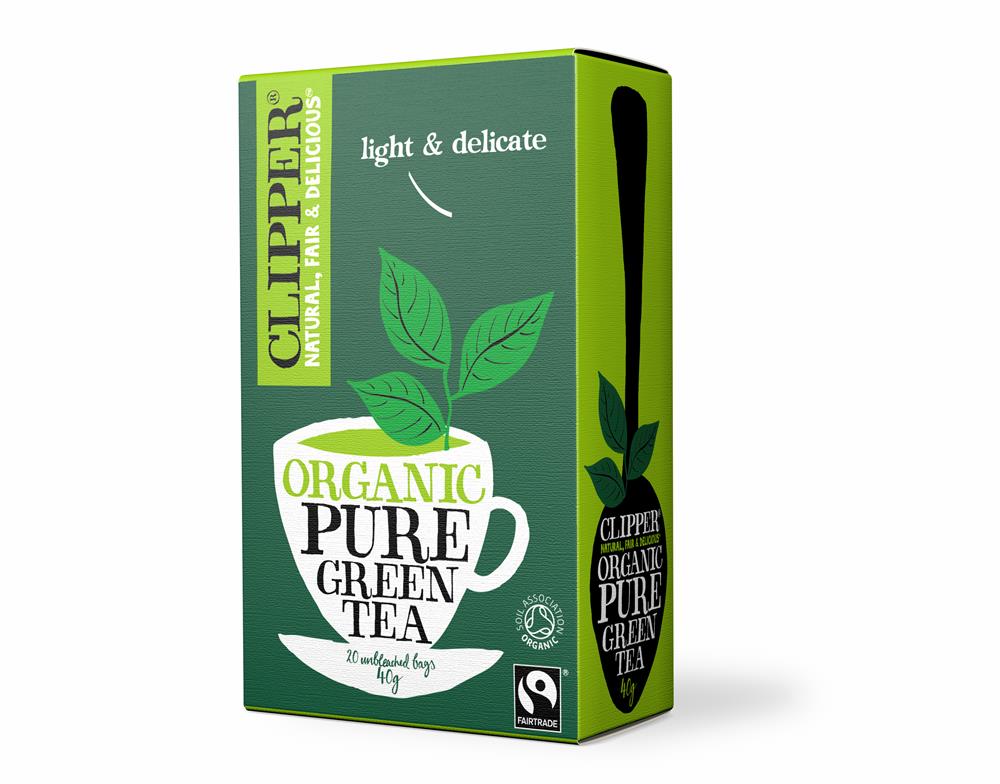 Clipper Organic Pure Green 20's Tea Bags - Greenlands Health Store