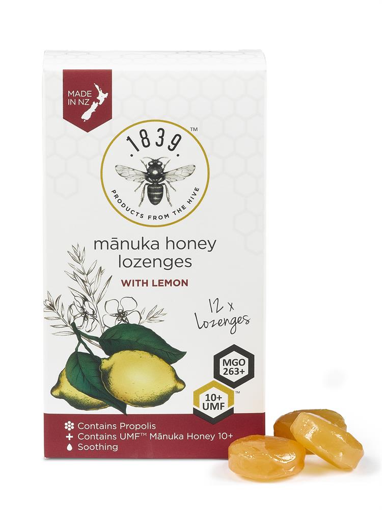 UMF 10+ Lemon Lozenges with Manuka Honey - Greenlands Health Store