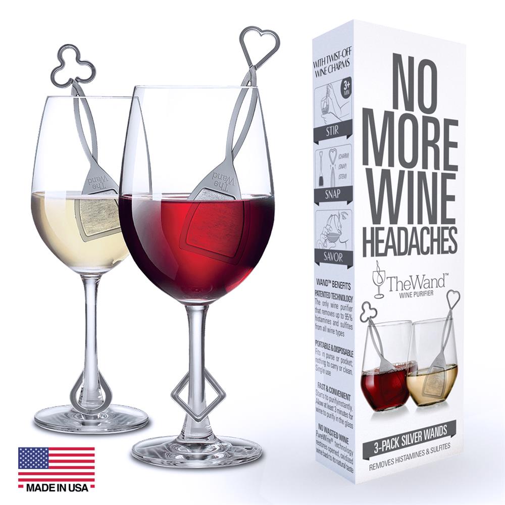 The Wand Wine Purifier - Silver 3 - Pack - Greenlands Health Store