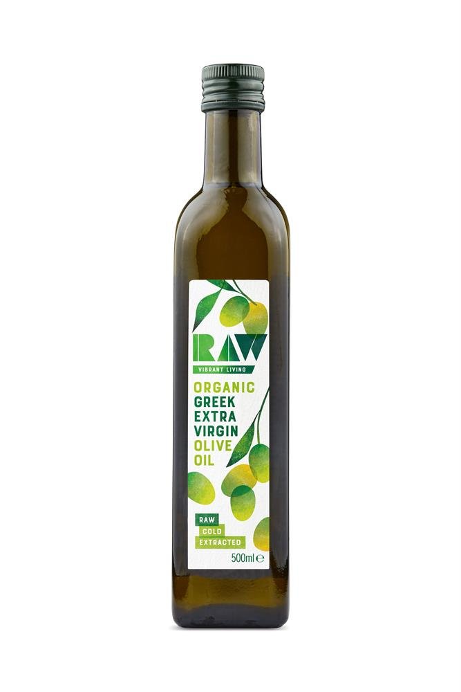 Raw Vibrant Living Greek Extra Virgin Olive Oil 500ml - Greenlands Health Store