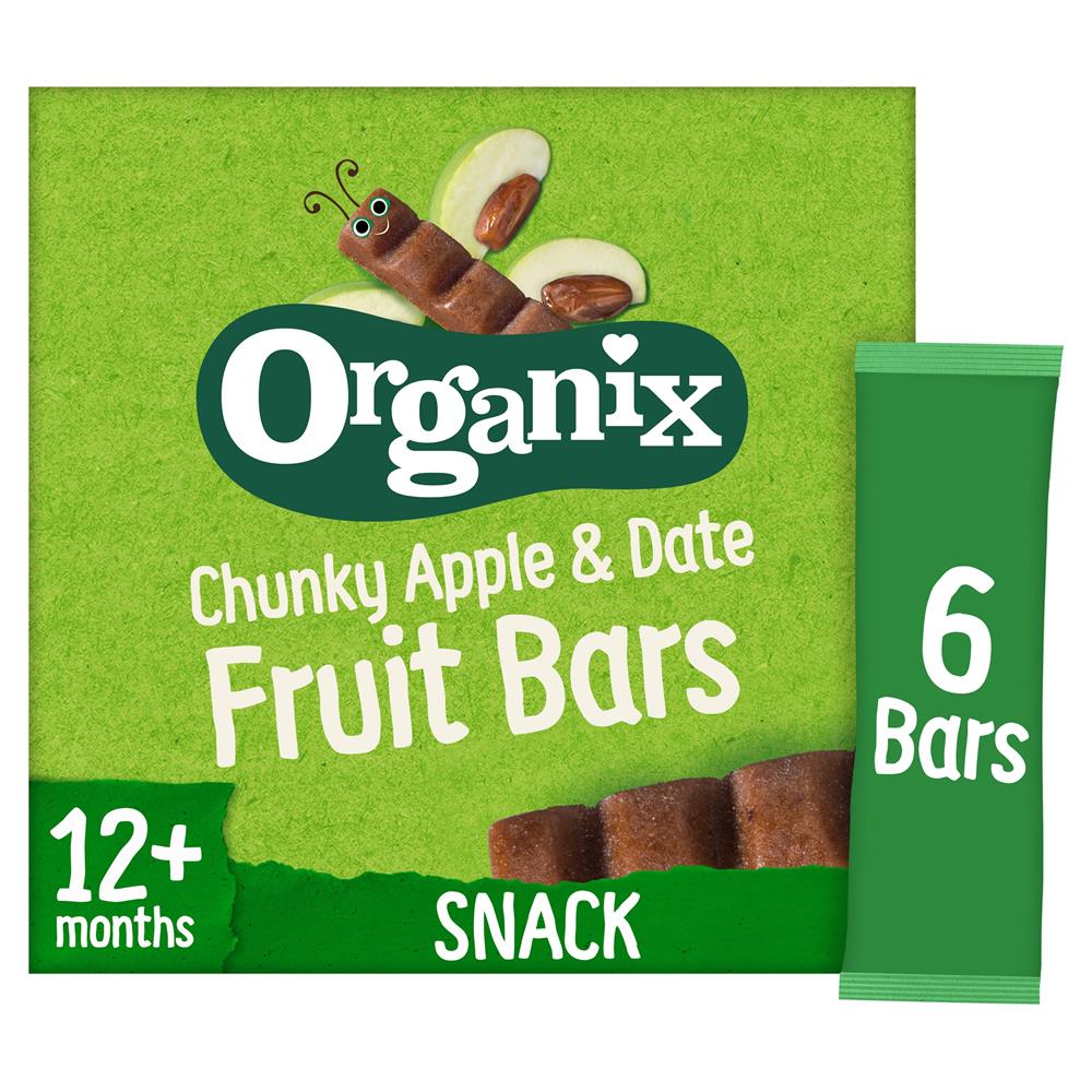 Apple & Date Organic Fruit Snack Bar Multipack 6x17g - Greenlands Health Store