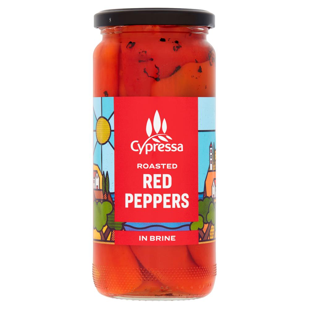 Cypressa Roasted Red Peppers 465g - Greenlands Health Store