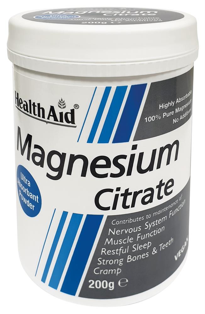 Magnesium Citrate Vegan 200g Powder - Greenlands Health Store