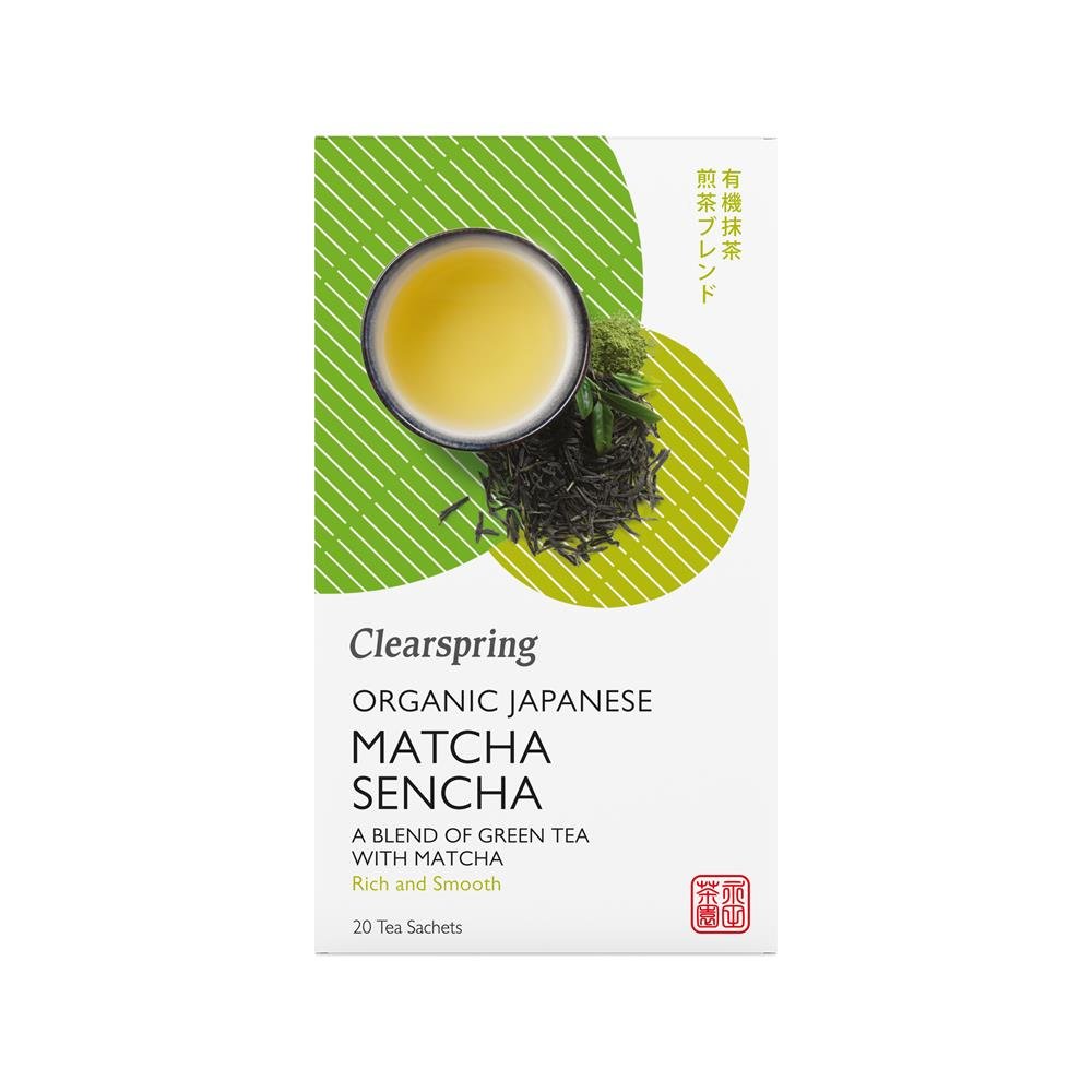 Organic Japanese Matcha Sencha 20 bags - Greenlands Health Store
