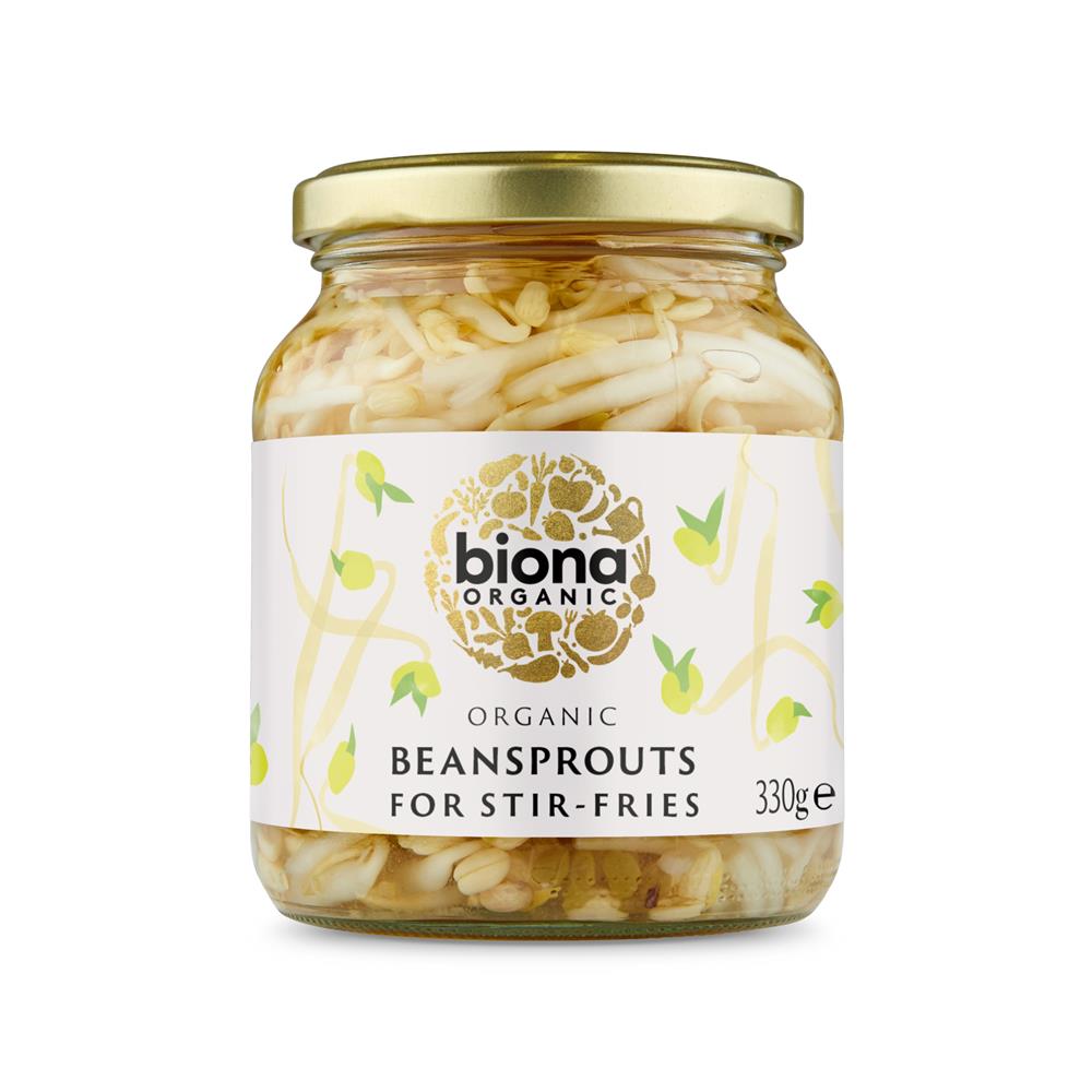 Organic Bean Sprouts - in Glass Jar 330g - Greenlands Health Store