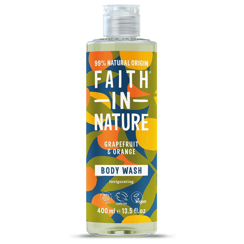 Faith in Nature Grapefruit & Orange Body Wash 400ml - Greenlands Health Store