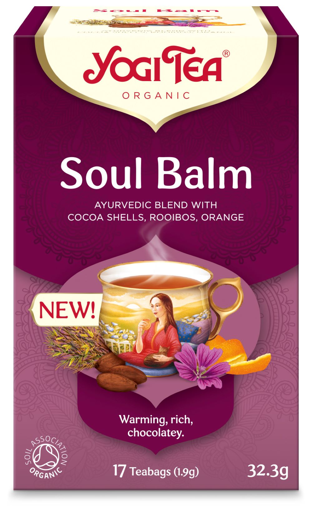 Yogi Tea Soul Balm Organic 32.3 g 17 Teabags - Greenlands Health Store