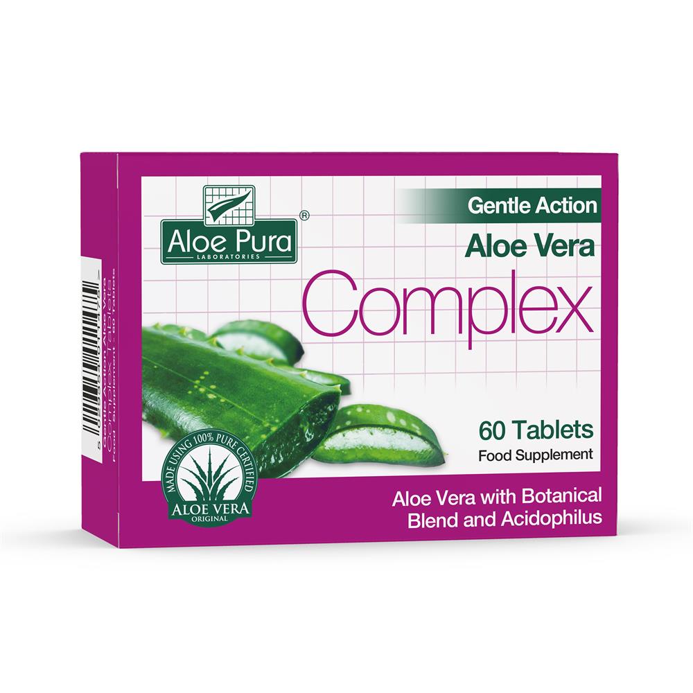 Aloe Pura Aloe Vera Gentle Action Complex 60 Tablets - Greenlands Health Store