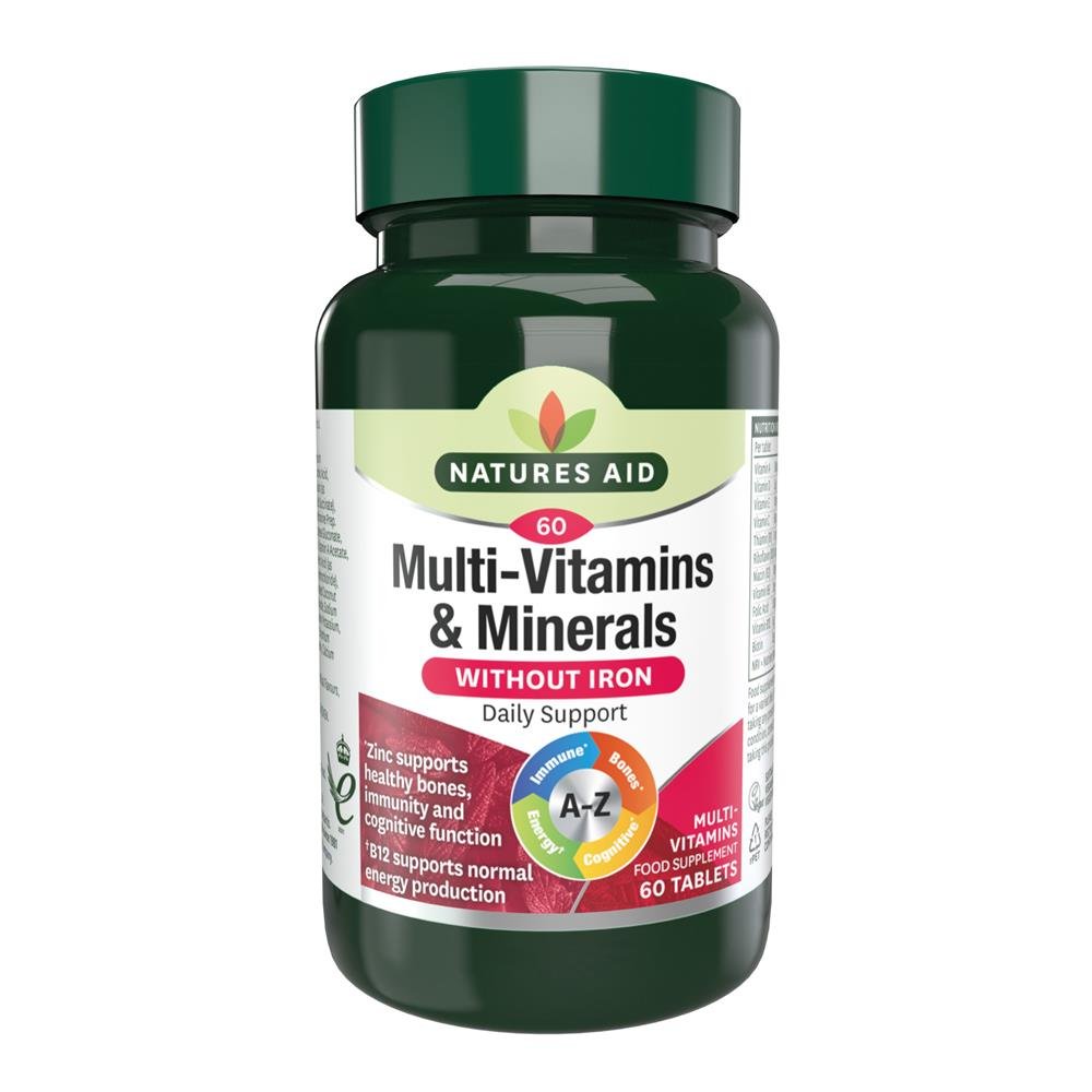Multi - Vitamins & Minerals (without Iron) 60tablets - Greenlands Health Store