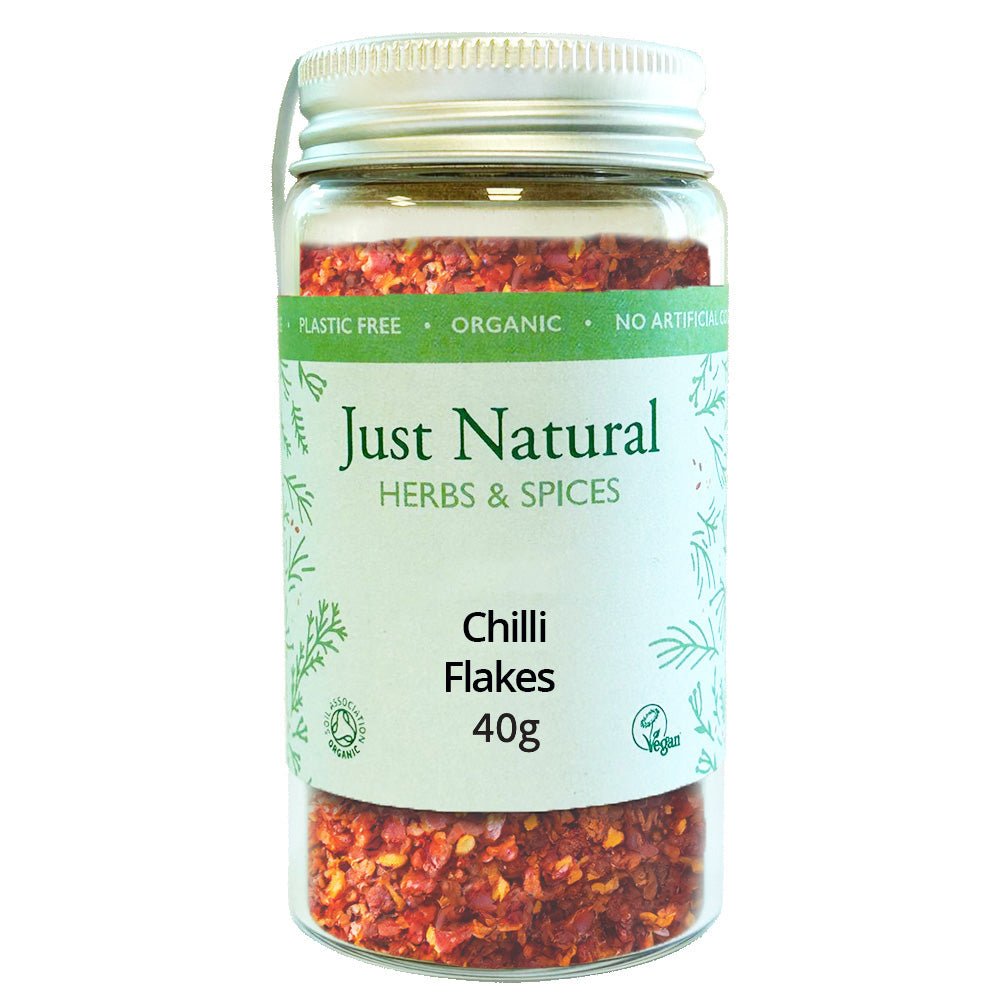 Organic Chilli Flakes (Jar) 40g - Greenlands Health Store