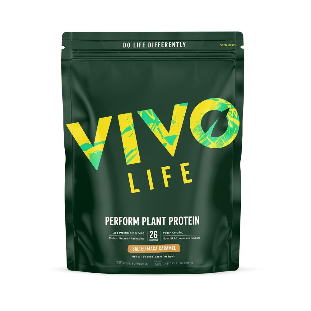 Vivo Life Perform Plant Protein Salted Maca Caramel 988g - Greenlands Health Store