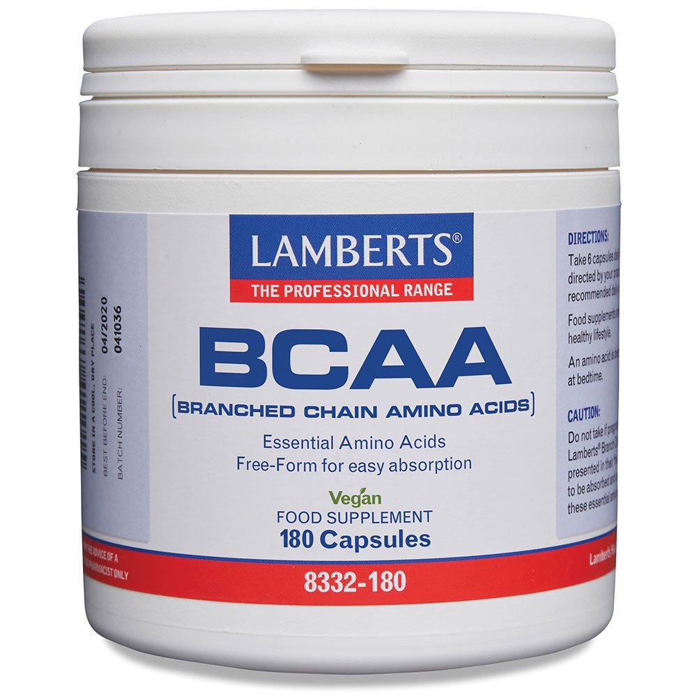 BCAA - Branch Chain Amino Acids 180 capsule - Greenlands Health Store