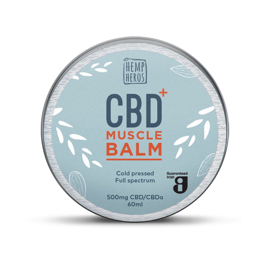 Cold pressed CBD+ Muscle balm 500mg - 60ml - Greenlands Health Store