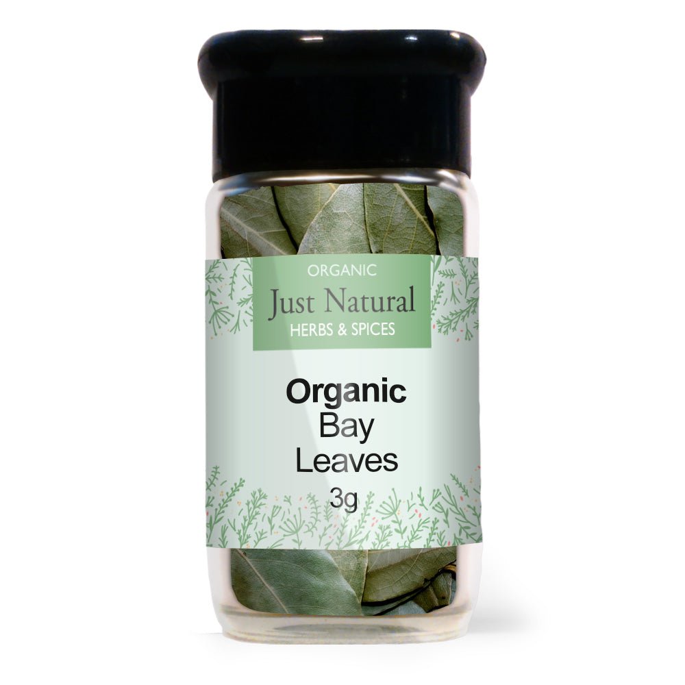 Organic Bay Leaves (Glass Jar) 3g - Greenlands Health Store
