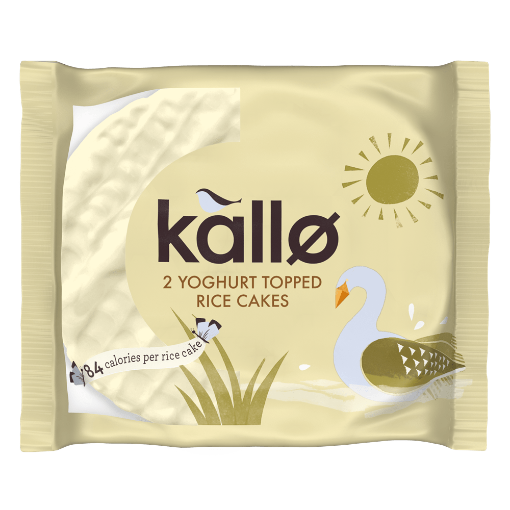Kallo Yogurt Topped Rice Cake 33g - Greenlands Health Store