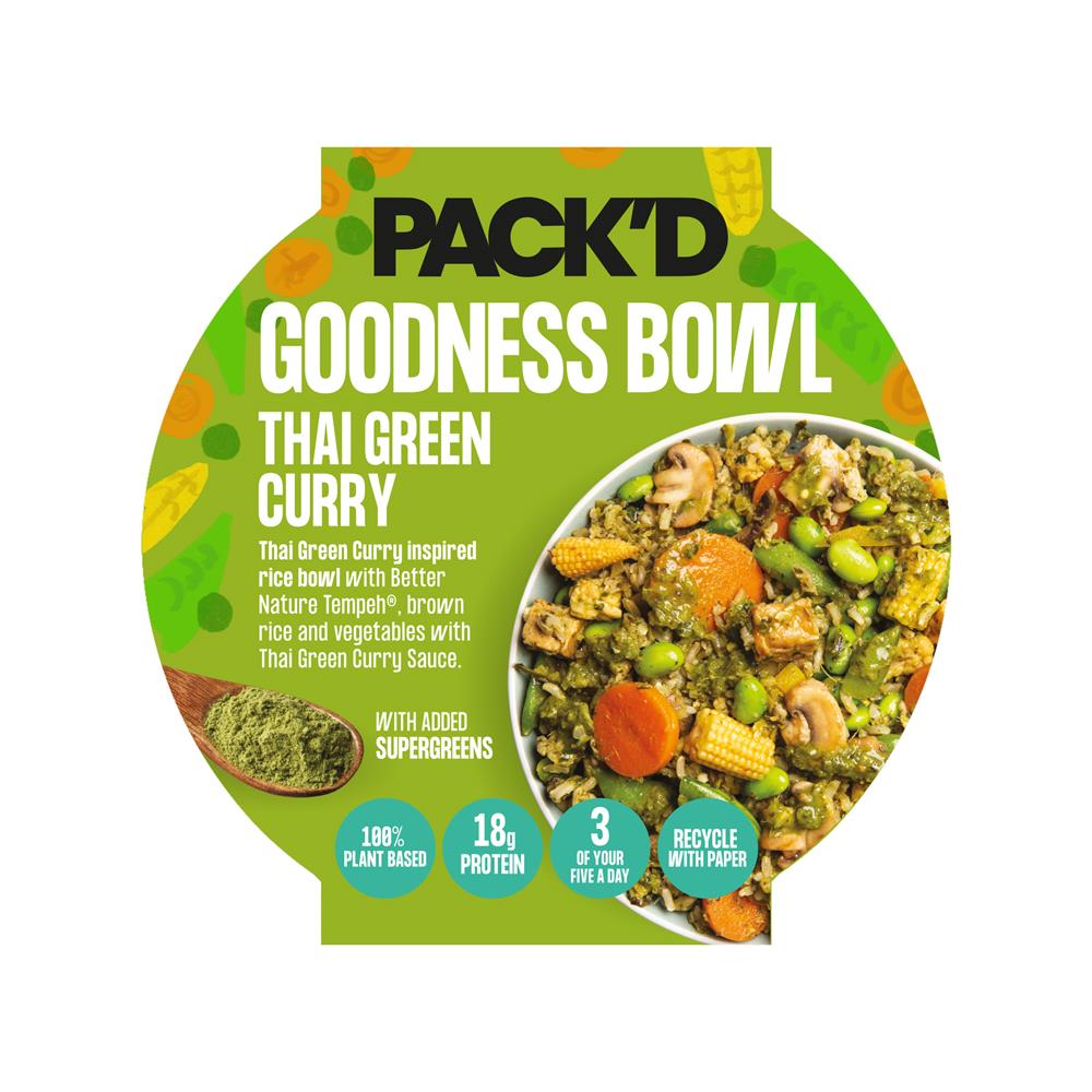 Goodness Bowl Thai Green Curry 350g - Greenlands Health Store