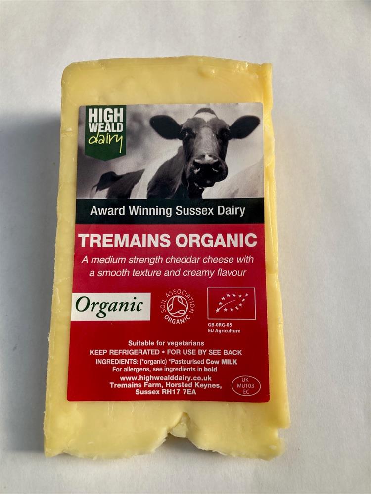 Organic Tremains Cheddar Cheese 150g - Greenlands Health Store