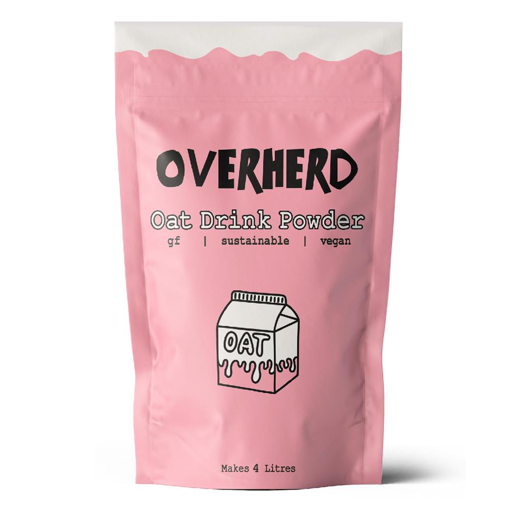 Overherd Oat Drink Powder 400g | Makes 4 Litres of Oat Milk - Greenlands Health Store