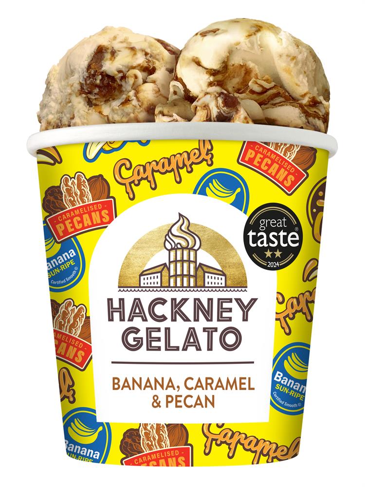 Banana Caramel & Pecan Gelato 460ml - Greenlands Health Store