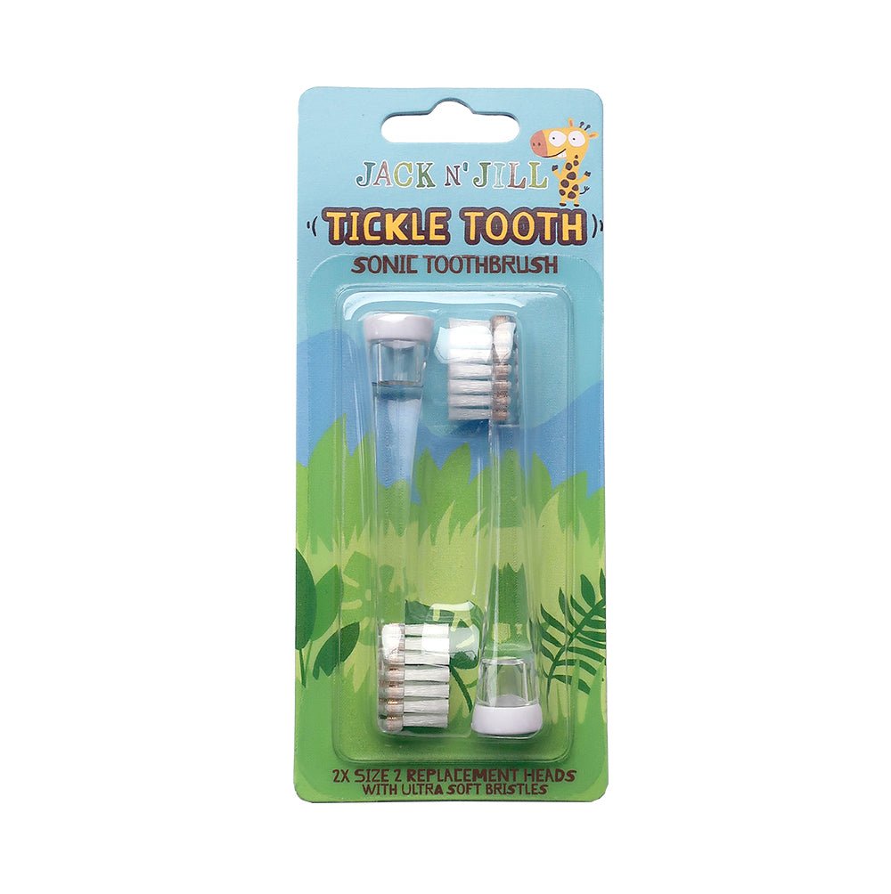 Tickle Tooth Sonic Replacement Heads - 2 Pack - Greenlands Health Store