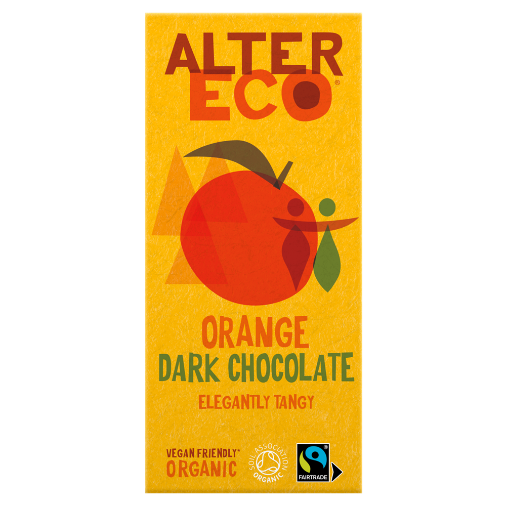 AlterEco Organic Dark Chocolate with Orange 100g - Greenlands Health Store