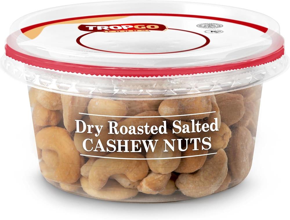 Tropgo Roasted Salted Cashews 180g - Greenlands Health Store