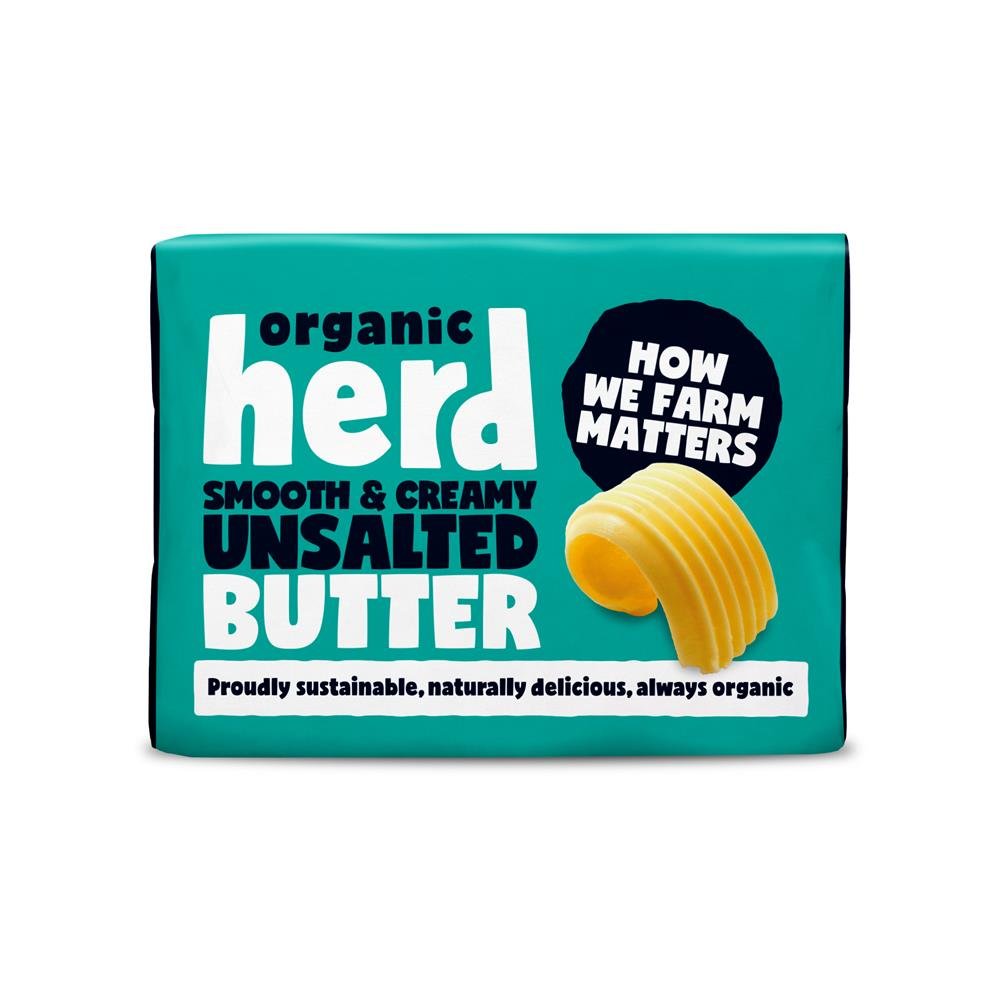 Organic Herd Unsalted Butter 250g - Greenlands Health Store