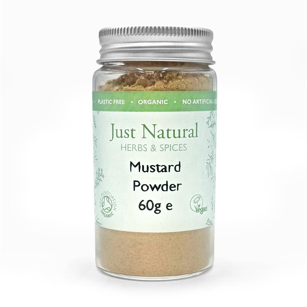 Organic Mustard Powder (Glass Jar) 60g - Greenlands Health Store
