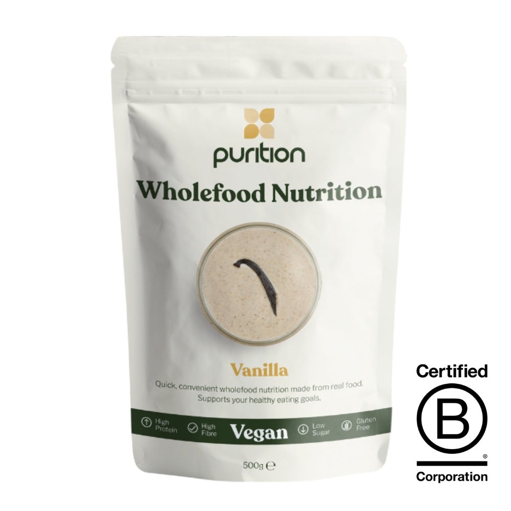 Purition Vegan Wholefood Nutrition Vanilla 500g - Greenlands Health Store