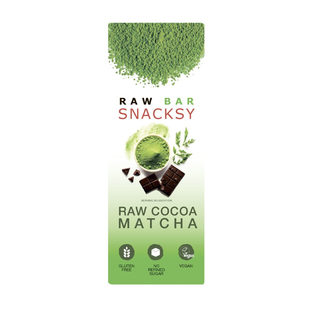 Snacksy Raw Chocolate alternative Matcha 40g - Greenlands Health Store