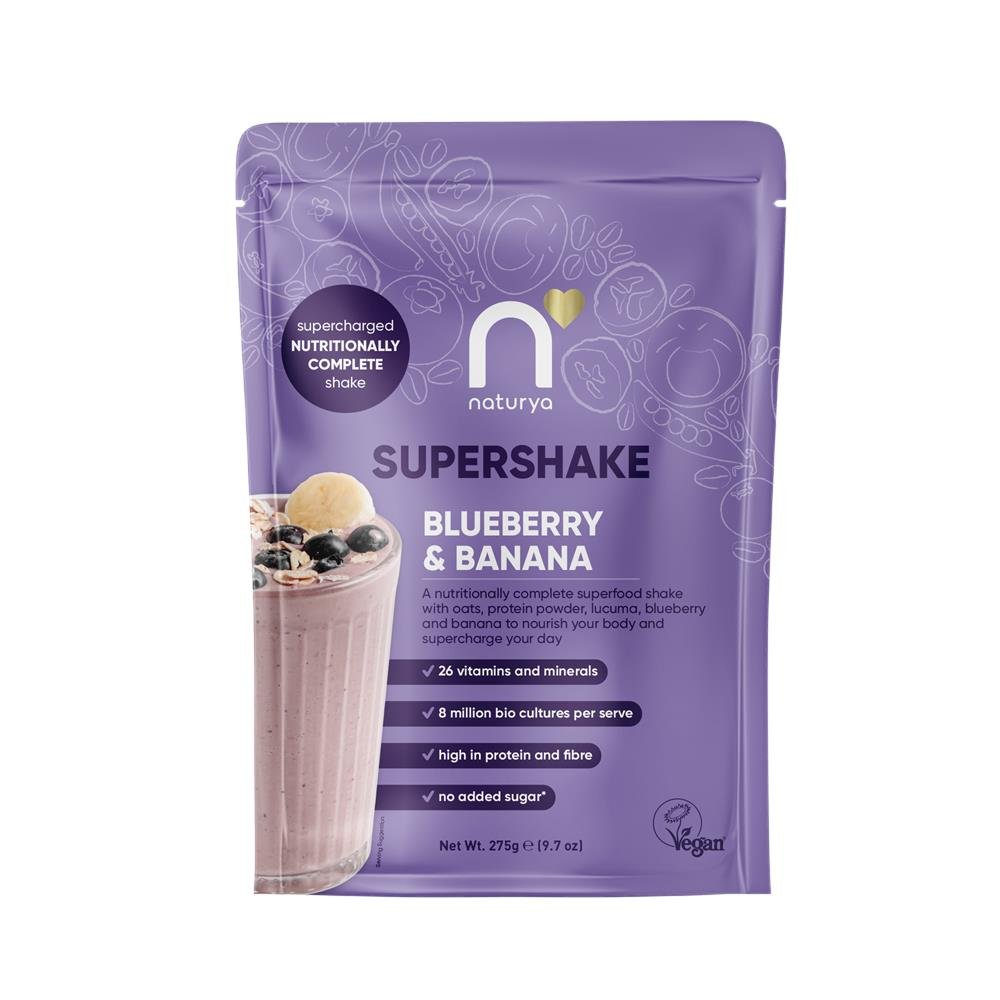 Naturya SuperShake Blueberry & Banana 275g - Greenlands Health Store