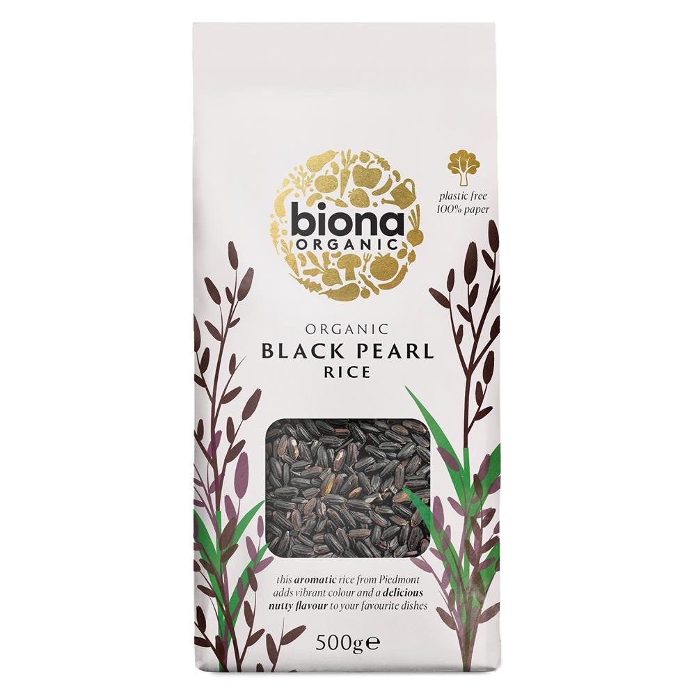 Organic Black Pearl Rice 500g - Greenlands Health Store