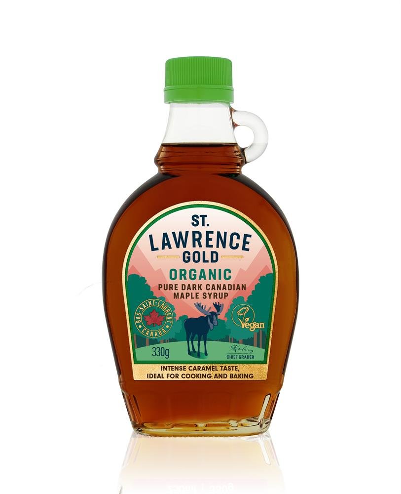 Org Grade A Dark Colour Robust Taste Maple 330g - Greenlands Health Store
