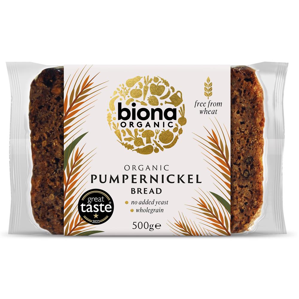 Organic Pumpernickel Bread 500g - Greenlands Health Store