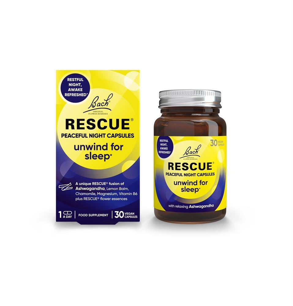 RESCUE Peaceful Night Capsules - 30 Caps - Greenlands Health Store