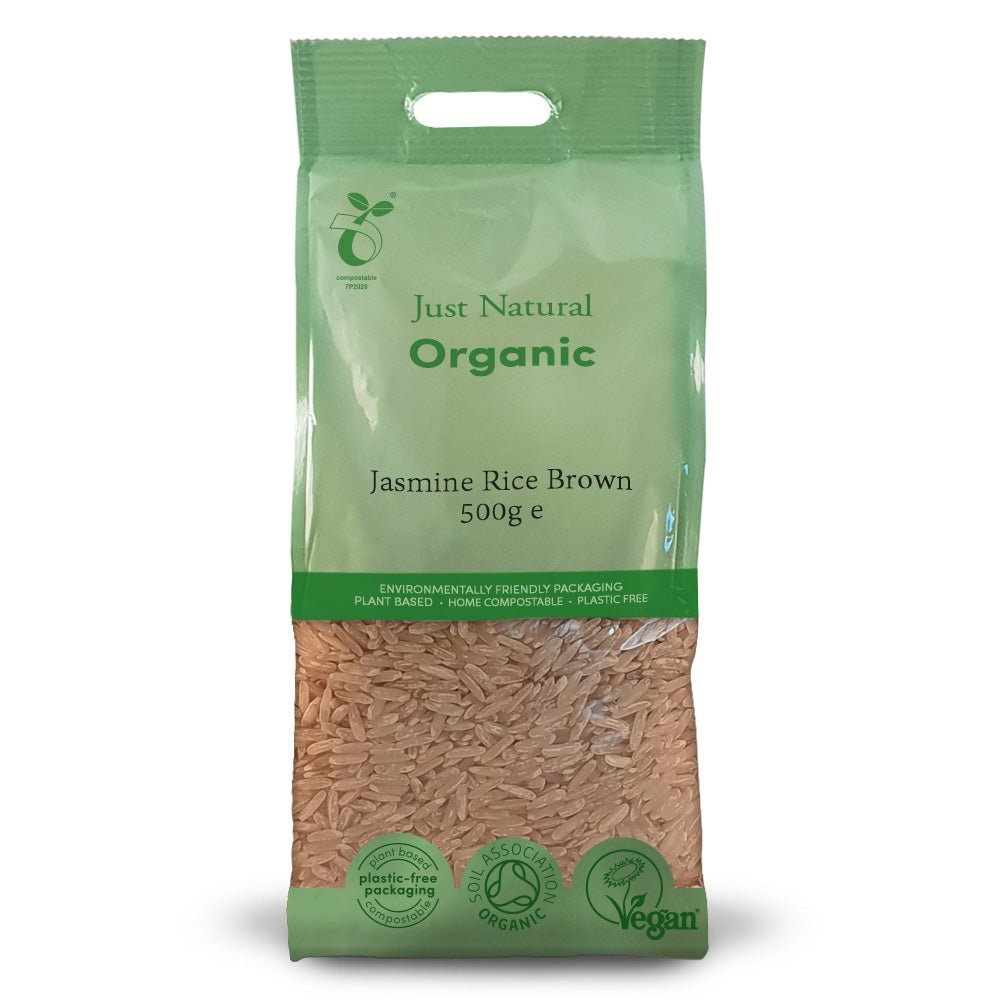 Organic Jasmine Rice Brown 500g - Greenlands Health Store