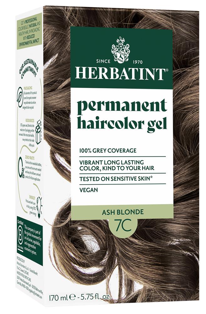 Ash Blonde Hair Colour 7C 170ml - Greenlands Health Store