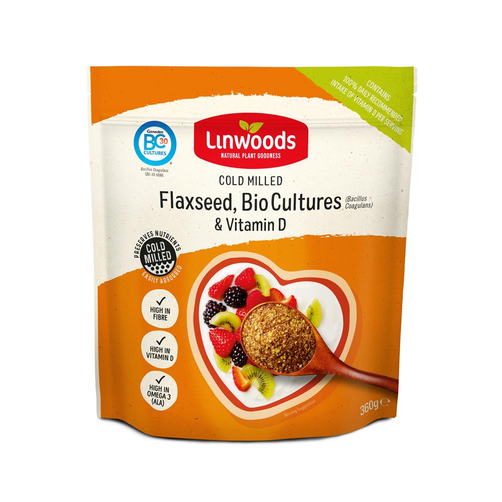 Linwoods Flaxseed Bio - cultures & Vitamin D 360g - Greenlands Health Store