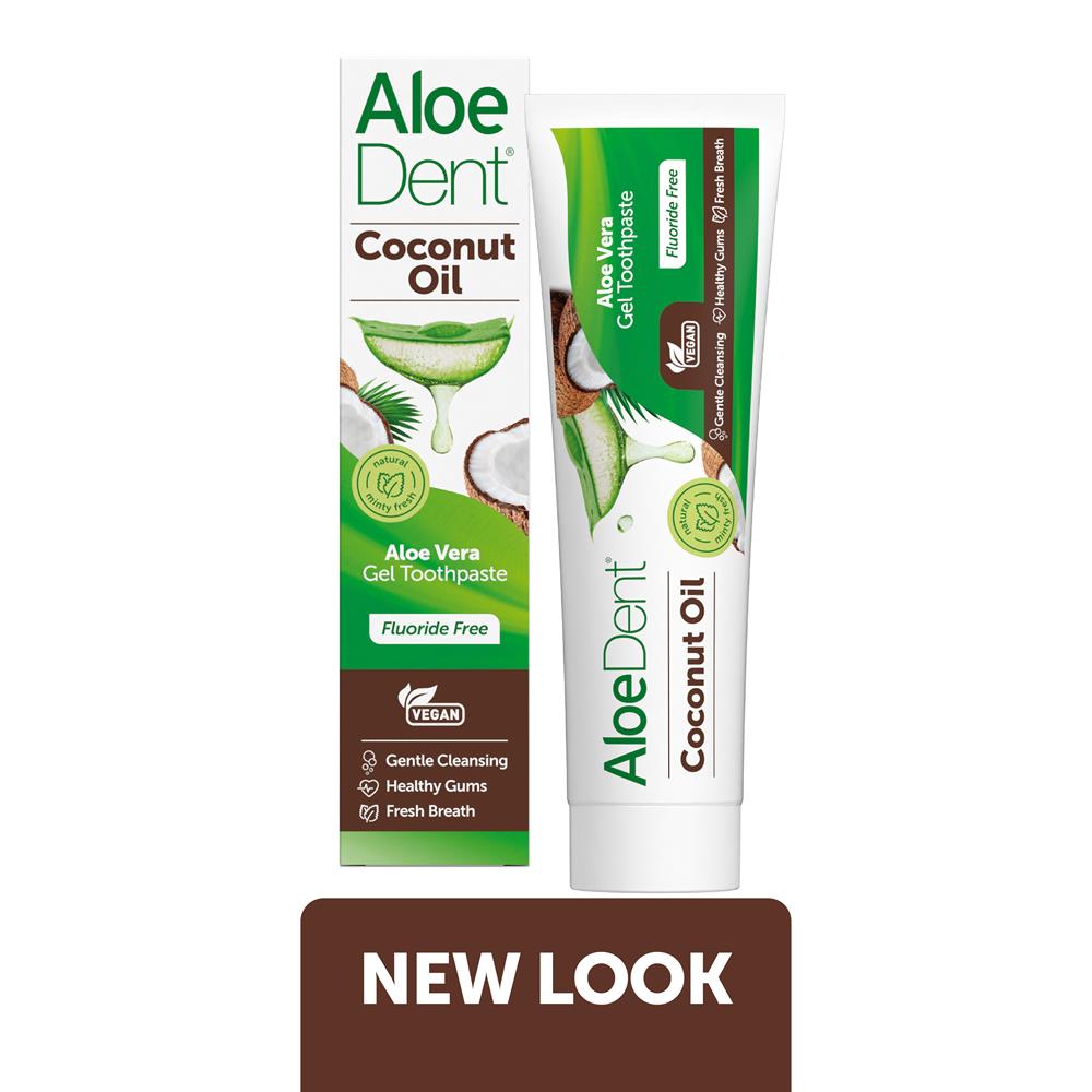 Aloe Dent Coconut Oil Aloe Vera Gel Toothpaste Fluoride Free - Greenlands Health Store