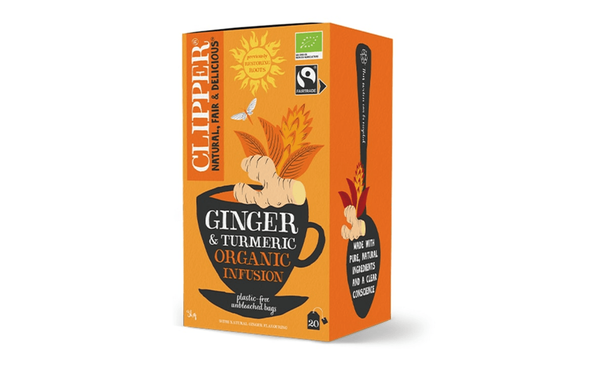 Clipper Ginger & Turmeric 20 bags - Greenlands Health Store