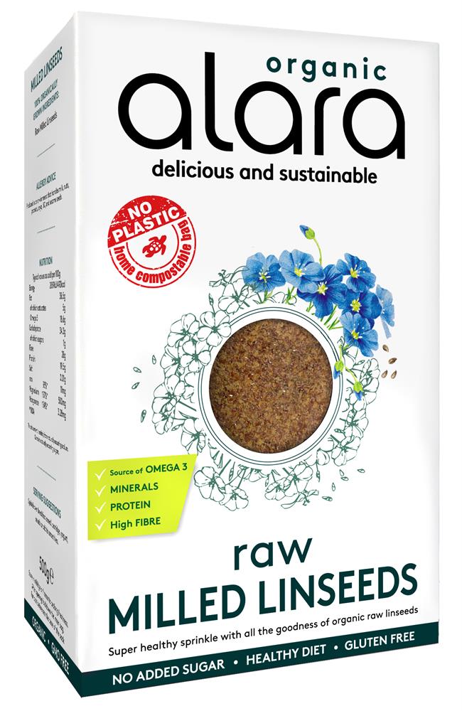Organic Raw Milled Linseeds 500g - Greenlands Health Store