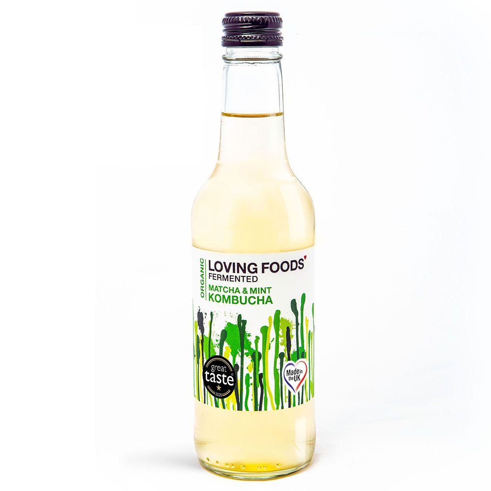 Organic Matcha & Mint Kombucha 330ml - Greenlands Health Store