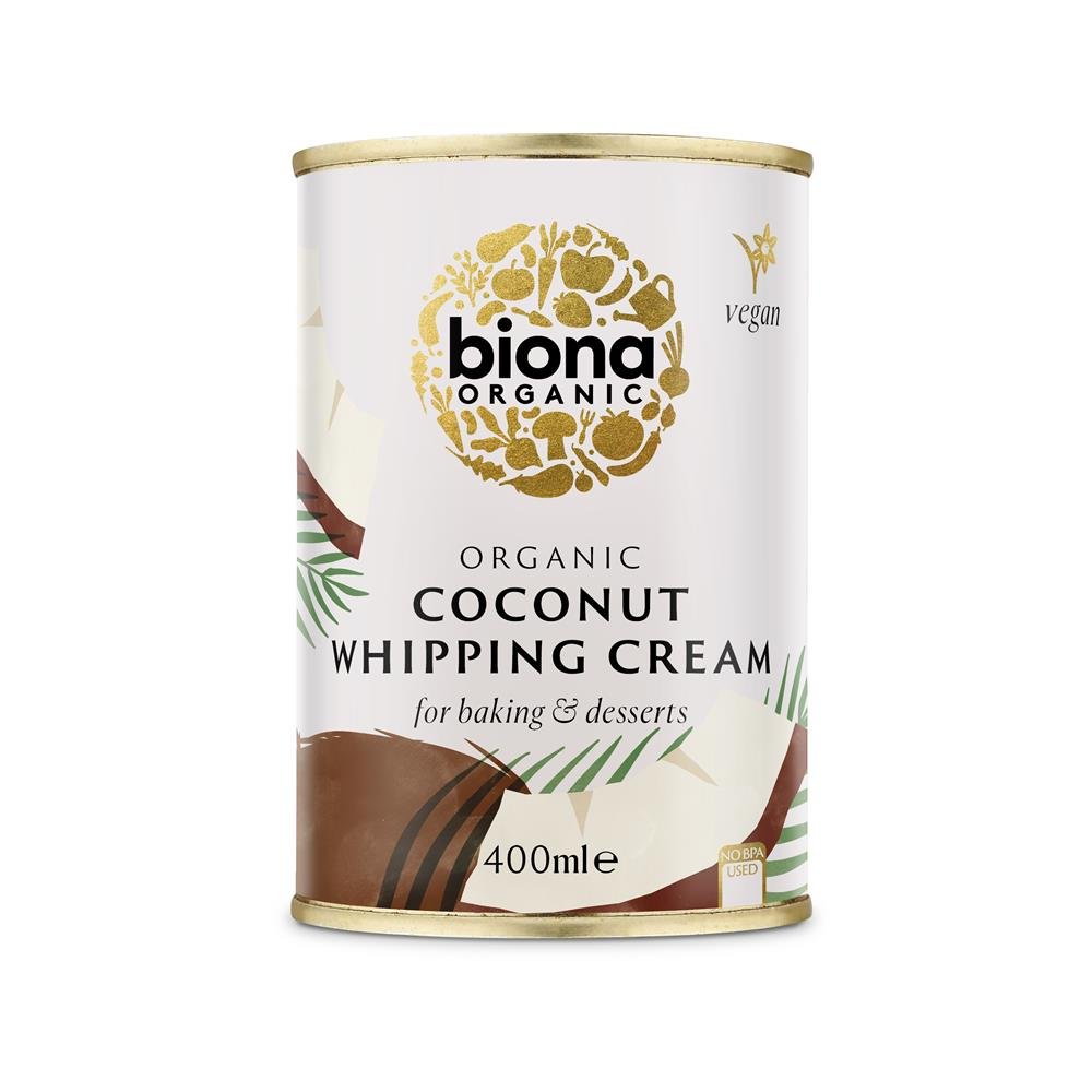 Biona Organic Coconut Whipping Cream 400ml - Greenlands Health Store