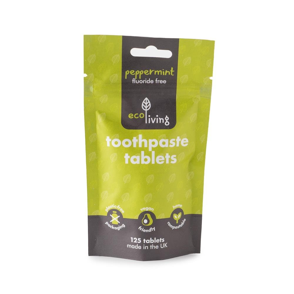 Ecoliving Toothpaste Tablets Fluoride Free - 125 tablets - Greenlands Health Store